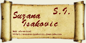 Suzana Isaković vizit kartica